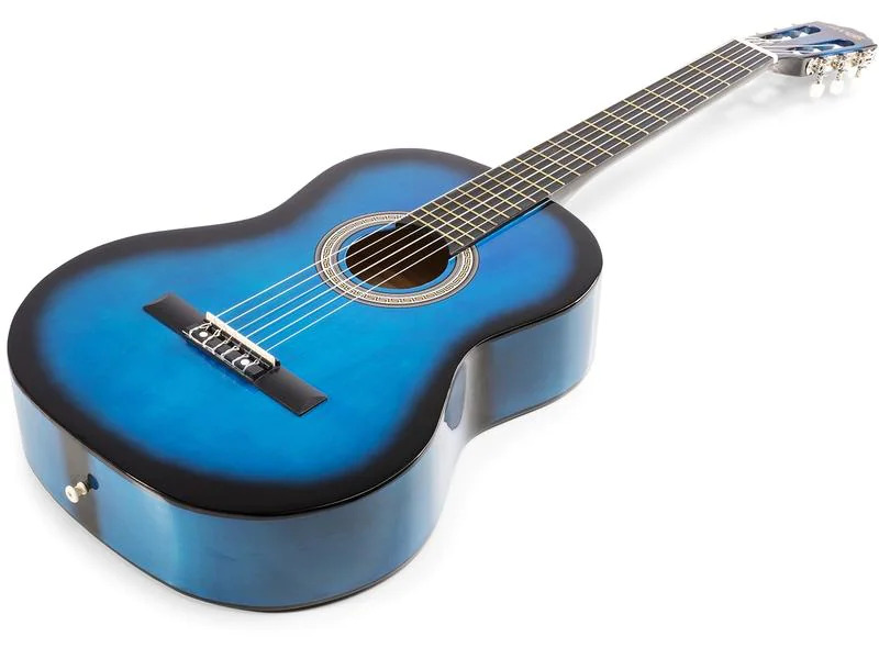 MAX Konzertgitarre SoloArt Set Blau