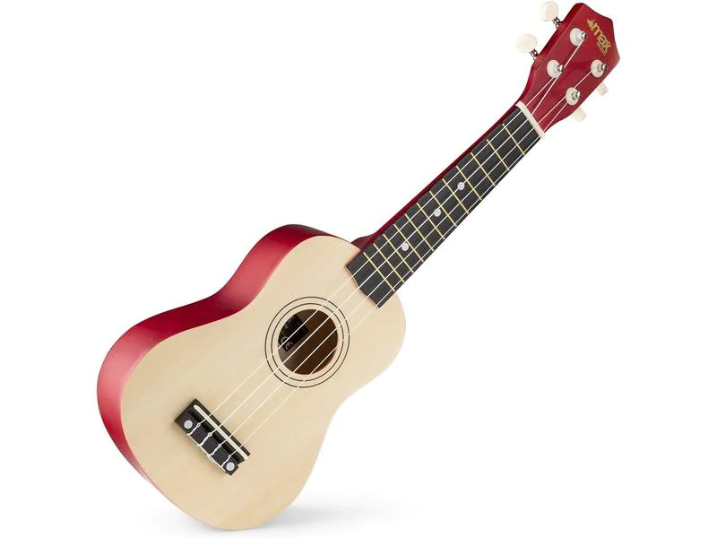 MAX Ukulele UKEY Set Soprano Natural 21 Zoll