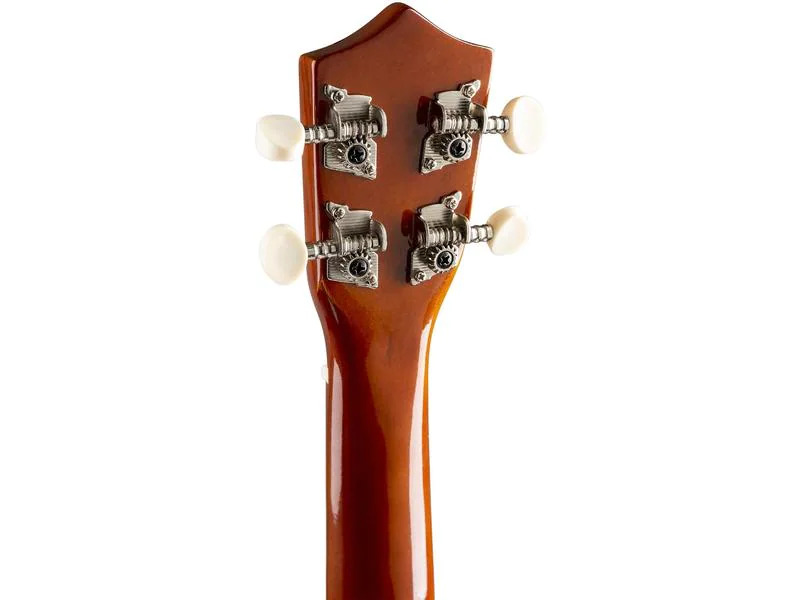 MAX Ukulele UKEY Set Soprano Dunkel Natur 21 Zoll