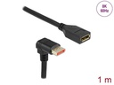 Delock Verlängerungskabel Unten gewinkelt DisplayPort, 1 m