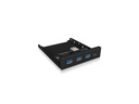 ICY BOX Front Panel IB-HUB1418-i3 USB 3.0 Type-A/Type-C Hub 3.5