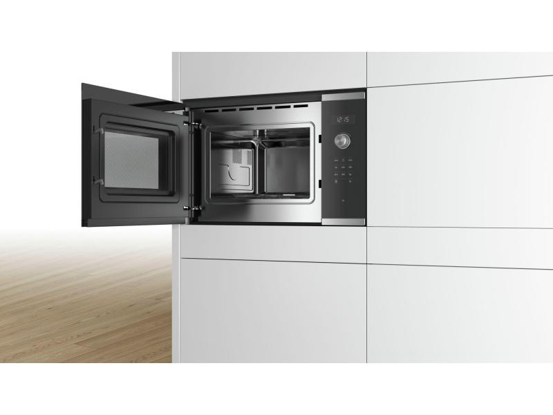 Bosch Einbaumikrowelle BFL554MS0 Schwarz/Silber