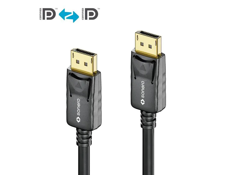 sonero Kabel 8K Displayport 1.4 Stecker &lt;-&gt; Stecker, 8K/60Hz, 3 m