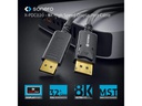 sonero Kabel 8K Displayport 1.4 Stecker &lt;-&gt; Stecker, 8K/60Hz, 3 m