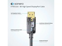 sonero Kabel 8K Displayport 1.4 Stecker &lt;-&gt; Stecker, 8K/60Hz, 3 m