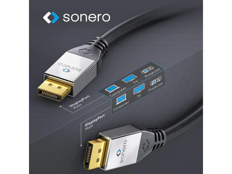 sonero Kabel DisplayPort - DisplayPort, 1 m