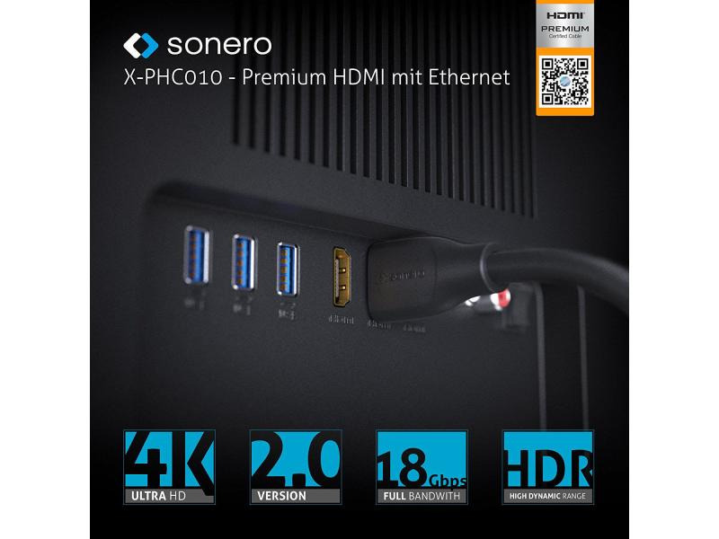 sonero Kabel HDMI - HDMI, 0.5 m