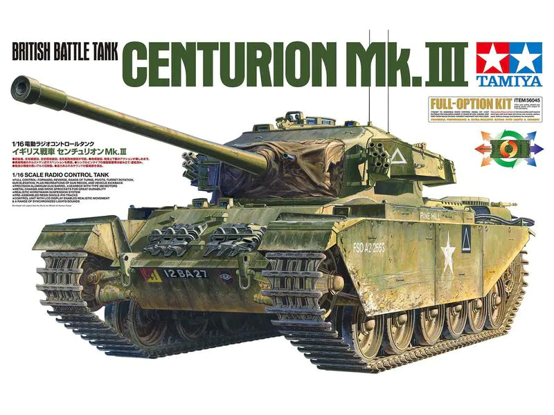 Tamiya Panzer Centurion MKIII, Full Option, 1:16, Bausatz