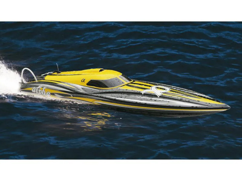 Amewi Speedboot ALPHA 4-6S Gelb ARTR