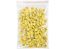 Creativ Company Perlen Ton Figurperlen 200 Stück, Smiley