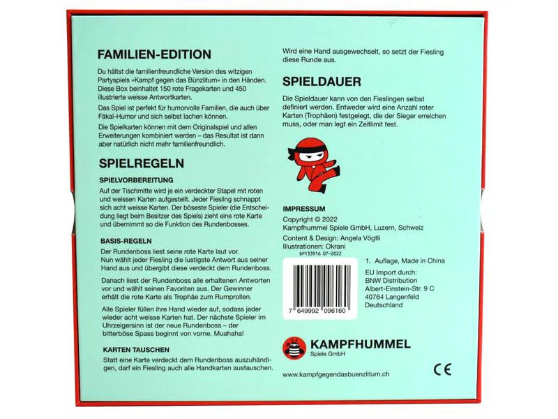 Kampf gegen das Bünzlitum Partyspiel Kampf gegen das Bünzlitum: Familienedition