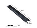 STEFFEN Kabelbrücke D-Line 0.765 m x 133 mm, Schwarz