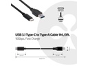 Club 3D USB 3.1-Adapterkabel USB C - USB A 1 m