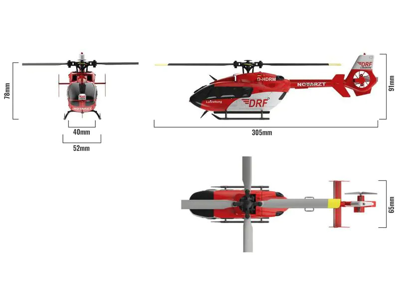 Amewi Helikopter AFX-135 DRF 4-Kanal Singlerotor RTF