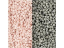 Creativ Company Rocailles-Perlen Glasperlen Grau/Rosé