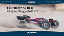 Arrma Buggy Typhon 4x4 BLX6S 1:8, ARTR