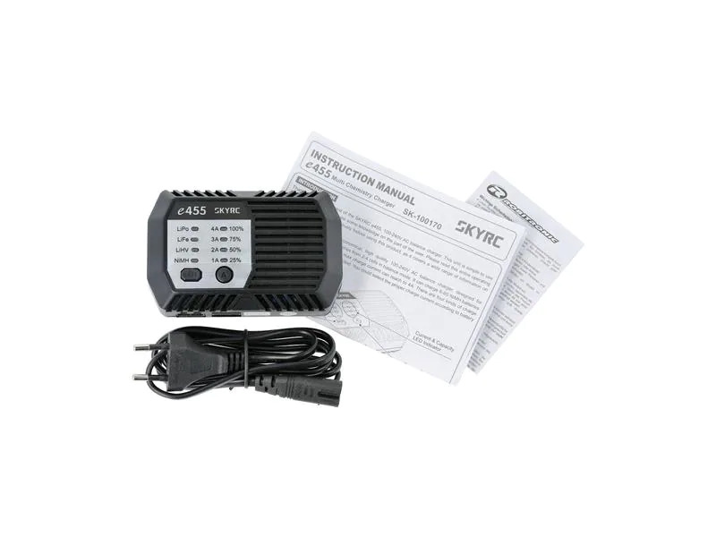 SKYRC Ladegerät e455 AC NiMH 6-8 / LiPo 2-4S, 50W