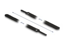 Delock Klettkabelbinder Schwarz 250 mm x 12 mm, 10 Stück