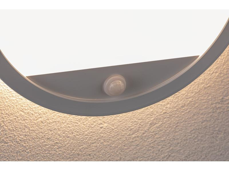 Paulmann Wandleuchte Lamina, Rund, 14W, 2200-3000K, PIR, Weiss