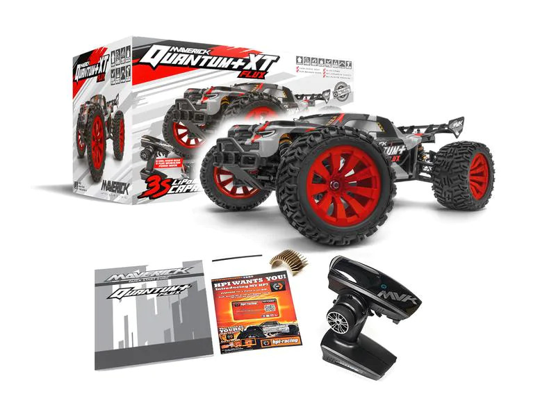 Maverick Stadium Truck Quantum+ XT Flux 4WD, ARTR, Rot, 1:10