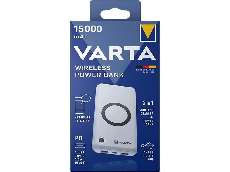 Varta Wireless Power Bank 15000 mAh