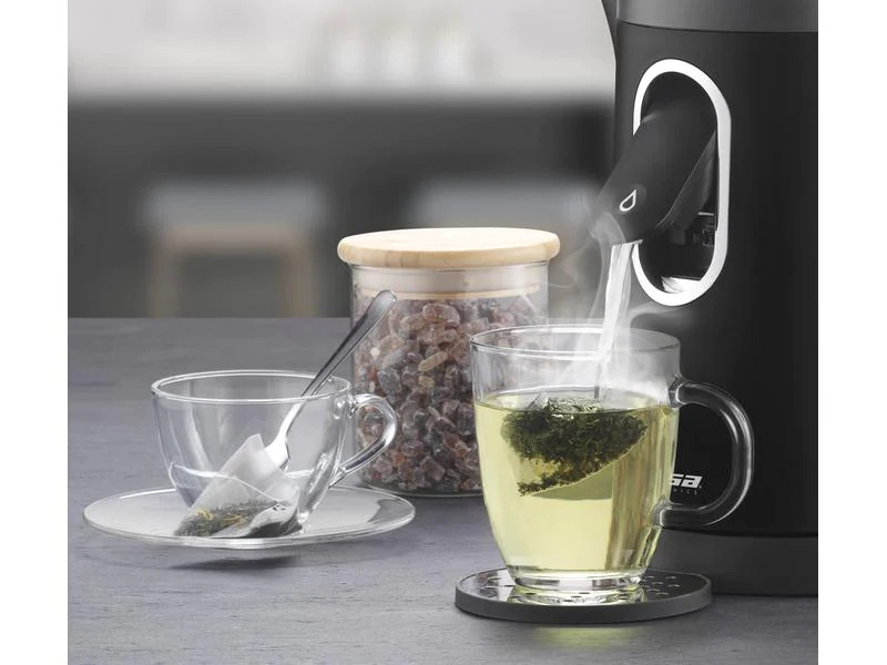 Trisa Wasserkocher 2-in-1 Perfect Cup, 1.5 l, Schwarz