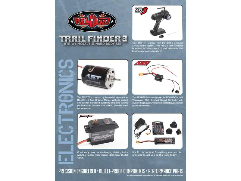 RC4WD Scale Crawler Trail Finder 3 Mojave II 1:10, RTR