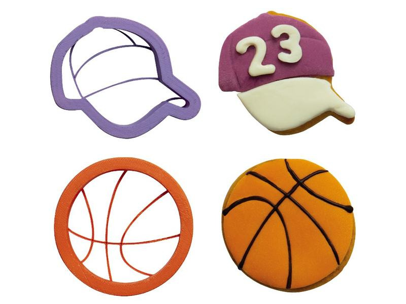 Decora Guetzli-Ausstecher-Set 2 Stück, Basketball