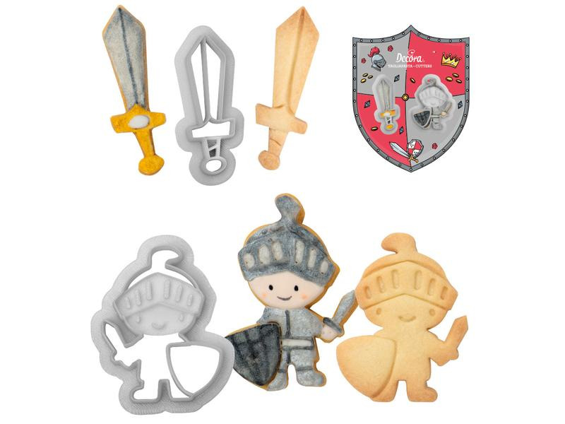 Decora Guetzli-Ausstecher-Set 2 Stück, Ritter