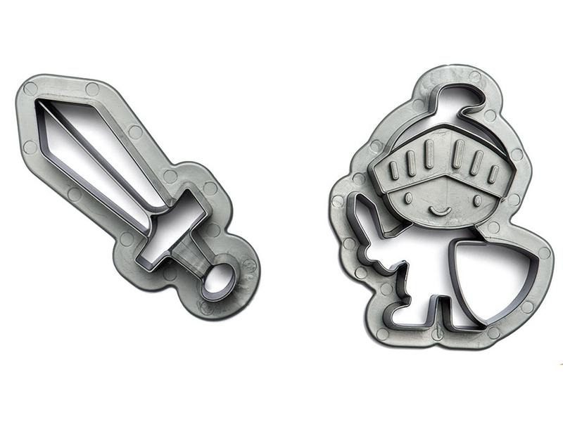 Decora Guetzli-Ausstecher-Set 2 Stück, Ritter