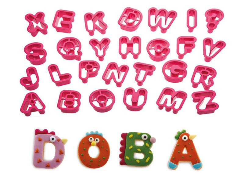 Decora Guetzli-Ausstecher-Set 27 Stück, Alphabet
