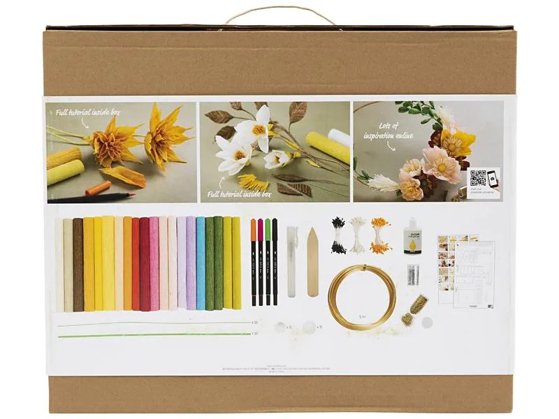 Creativ Company Bastelset Krepppapier-Set Blumen