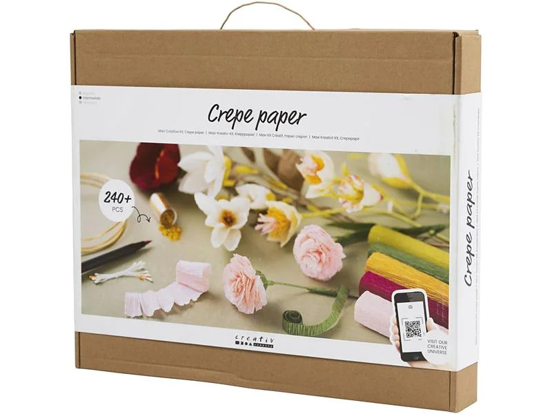 Creativ Company Bastelset Krepppapier-Set Blumen