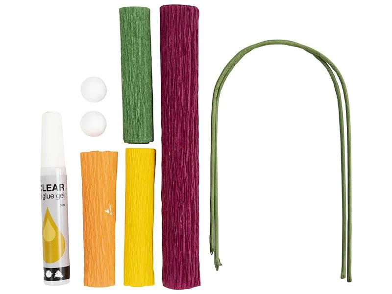 Creativ Company Bastelset Krepppapier-Set Mohn
