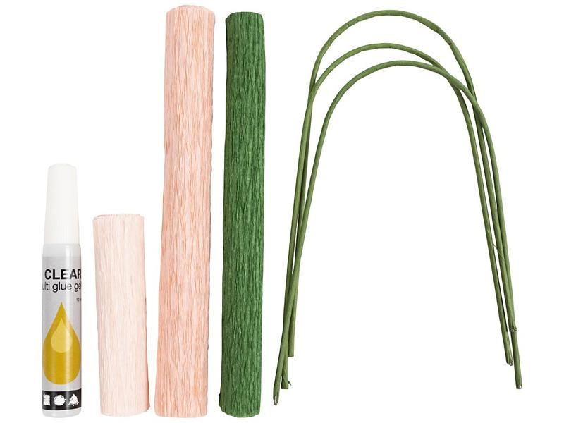 Creativ Company Bastelset Krepppapier-Set Nelken
