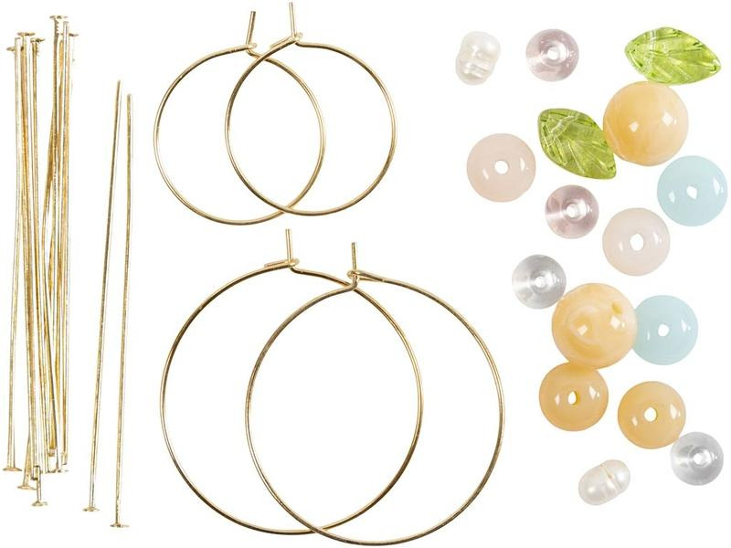Creativ Company Schmuck Bastelset Creolen mit Perlen