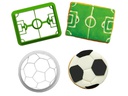 Decora Guetzli-Ausstecher-Set 2 Stück, Fussball
