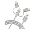 Joby USB 2.0-Kabel USB A - Lightning/Micro-USB A/USB C 1.2 m