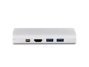 LMP Dockingstation USB-C Travel Dock Silber