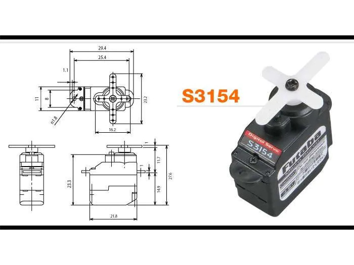 Futaba Servo S3154 Micro Digital