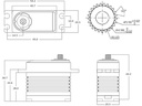 PowerHD Servo A-50CHV, 50 kg Digital HV