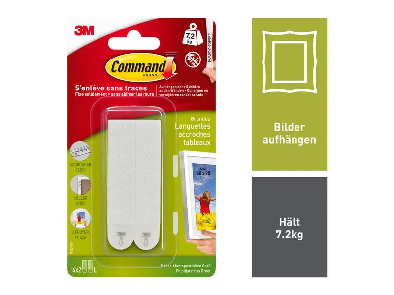 Command Klebepad Command L 7.2 kg, Weiss