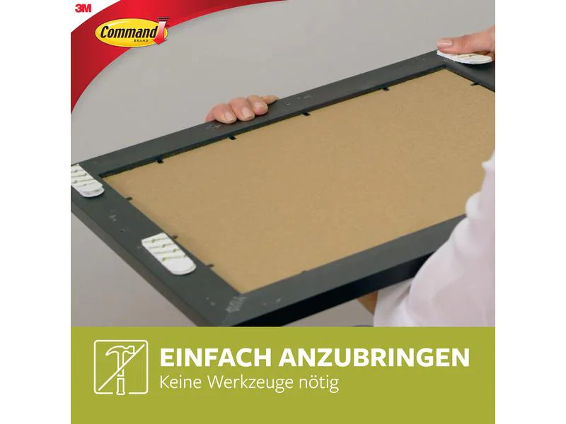 Command Klebepad Command L 8 Stück, M 4 Stück, Weiss