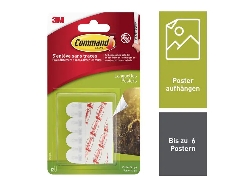 Command Klebepad Command Poster 15 mm x 0.05 m, Weiss