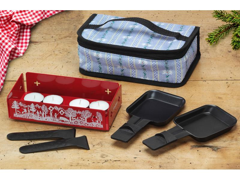 Trisa Teelicht-Raclette Explore the Alps Rot