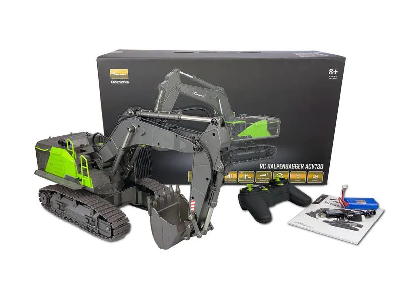 Amewi Raupenbagger ACV730 V3, Grün 1:14, RTR