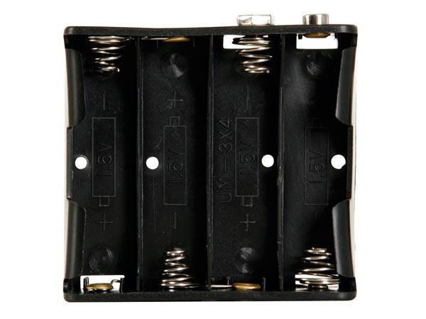 Velleman Batteriehalter BH341B, 4x AA 1 Stück