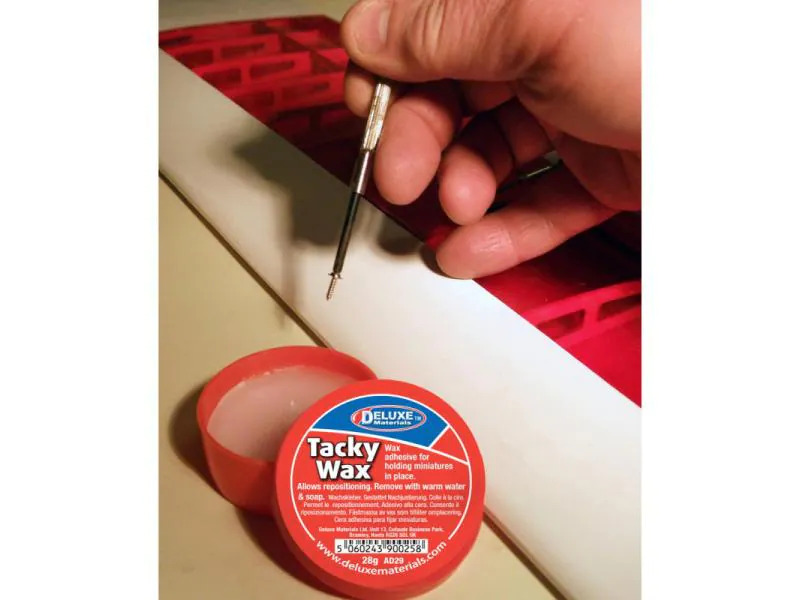 Deluxe Materials Modellbauklebstoff Tacky Wax 28 g, Weiss