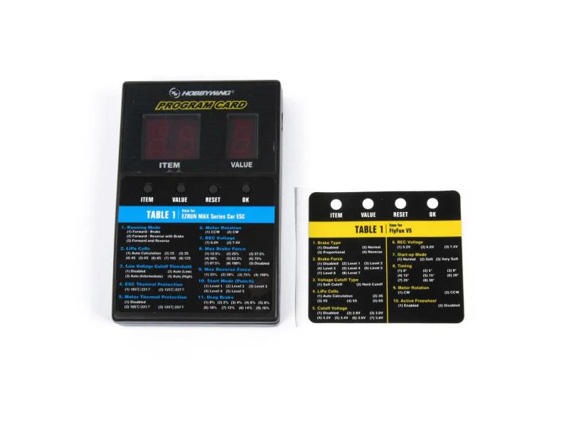 Hobbywing Programmierkarte LED