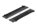 Delock Bürstenleiste universell 350 x 55 mm 13 Rack, Schwarz
